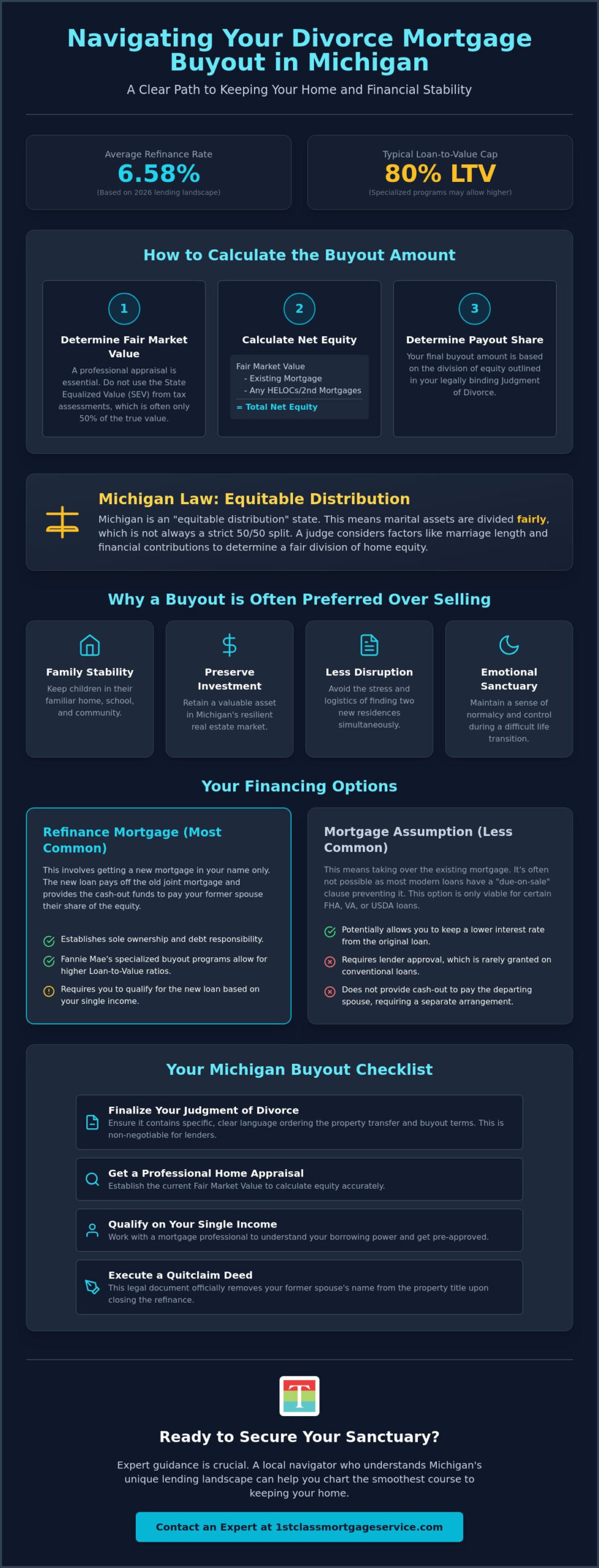 Divorce Mortgage Buyout Options Michigan: Your 2026 Navigator’s Guide